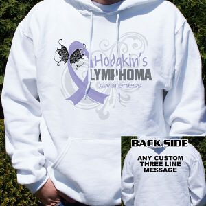 Hodgkin's Lymphoma Awareness Hooded Sweatshirt