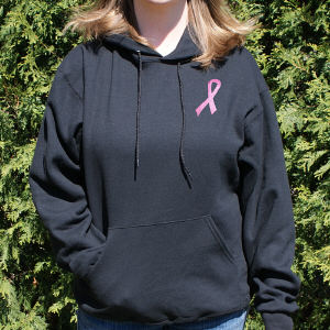 Breast Cancer Hope Ribbon Hooded Sweatshirt