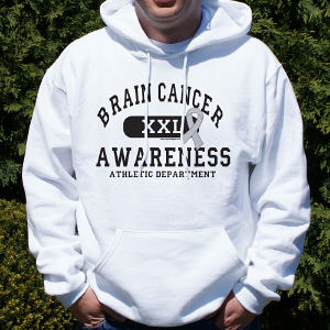 Brain Cancer Awareness Hooded Sweatshirt