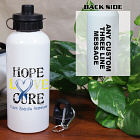Personalized Hope Love Cure Down Syndrome Awareness Water Bottle U417820