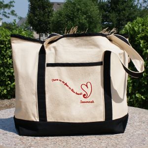 No Fear in This Heart Chemotherapy Tote Bag