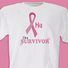 I'm A Survivor - Breast Cancer Awareness Personalized T-Shirt
