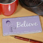 Personalized Believe Awareness Checkbook Cover