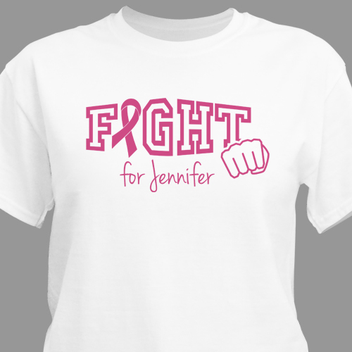 Fight Breast Cancer Awareness Black TShirt