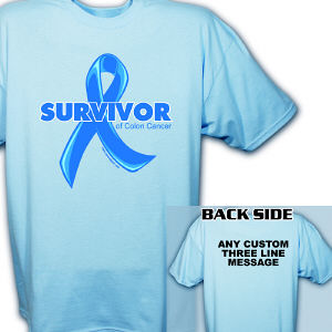 Colon Cancer Survivor Ribbon T-Shirt