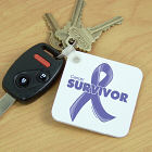 Cancer Survivor Ribbon Key Chain