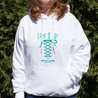 Lace It Up Cervical Cancer Walk Hooded Sweatshirt