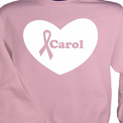 Big Heart - Breast Cancer Awareness Personalized Sweatshirt
