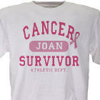 Cancer Survivor Athletic Dept. - Breast Cancer Awareness Personalized T-shirt