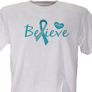 Ovarian Cancer Awareness Personalized T-shirt