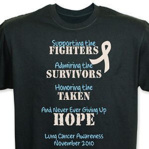 Fighting the Cause Lung Cancer Awareness T-Shirt 34144X