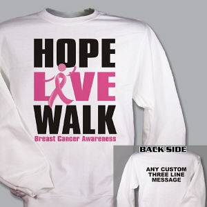 Personalized Breast Cancer Walk Sweatshirt 54101X