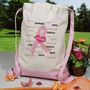 Hope and Love Breast Cancer Awareness Backpack | Breast Cancer Awareness Products