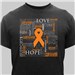 Orange Survivor Word-Art T-Shirt | Multiple Sclerosis Shirts