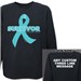 Ovarian Cancer Survivor Ribbon Long Sleeve Shirt 9074319X