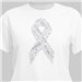 Ribbon Word-Art T-Shirt | Cancer Shirts