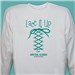 Lace It Up Cervical Cancer Walk Long Sleeve Shirt 9076241X