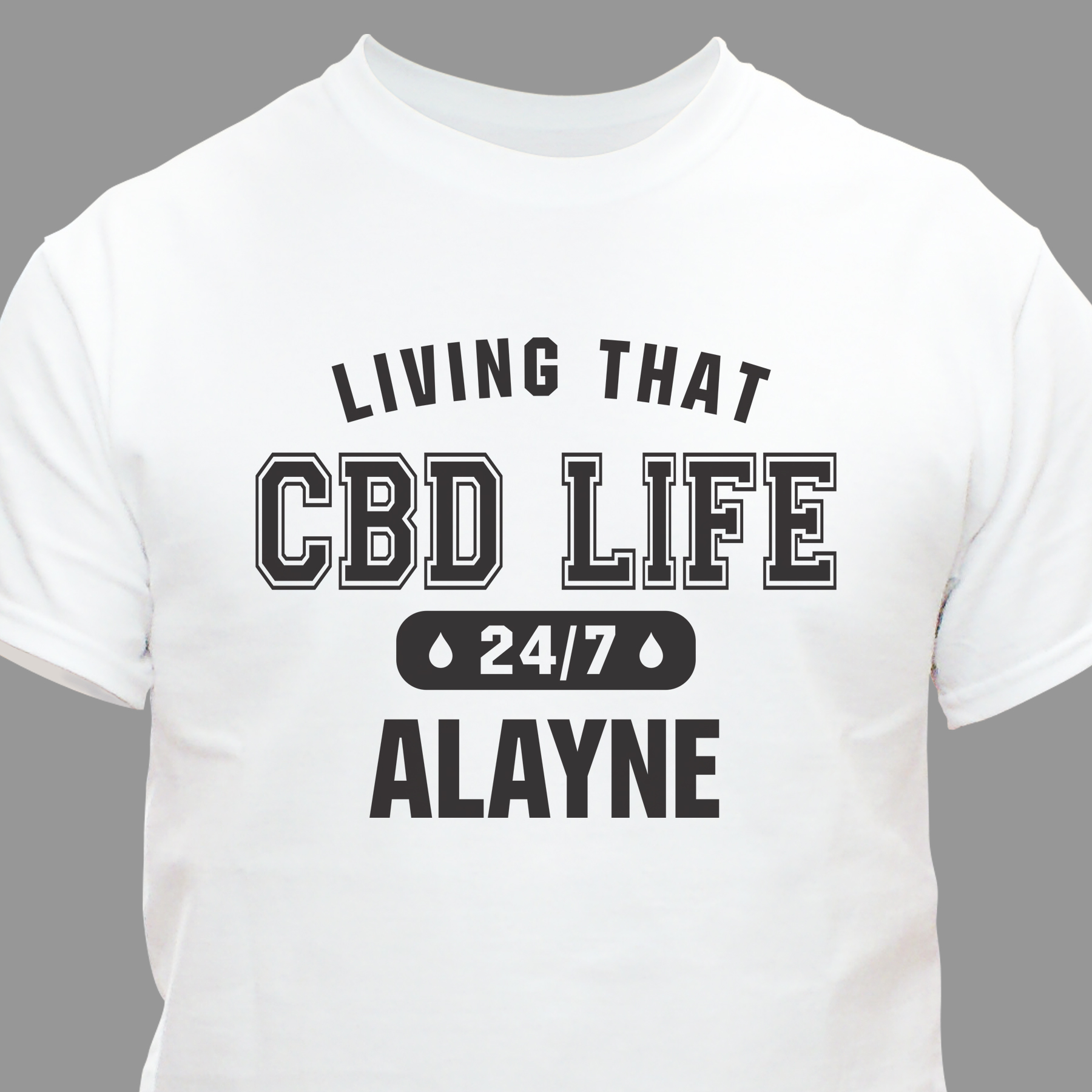 Personalized Living That CBD Life T-Shirt