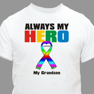 Personalized My Hero Autism Awareness T-Shirt