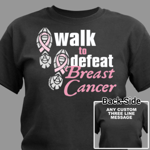 Personalized Walk to Defeat Breast Cancer T-Shirt