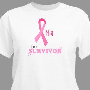 I'm A Survivor - Breast Cancer Awareness Personalized T-Shirt