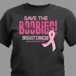 Save The Boobies - Breast Cancer Awareness T-Shirt
