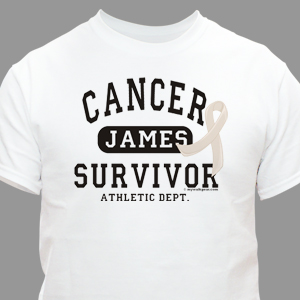 Cancer Survivor Athletic Dept. Personalized T-Shirt