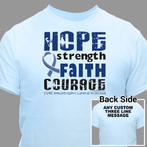 Personalized Cure ALS Awareness T-Shirt