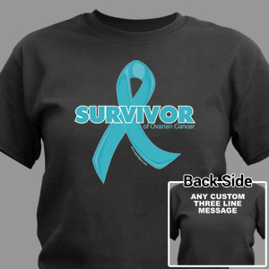 Ovarian Cancer Survivor Ribbon T-Shirt