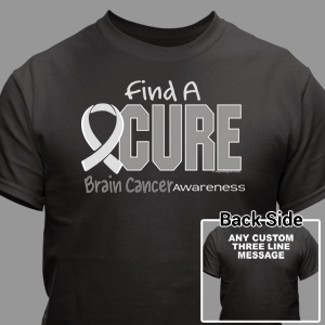 Find A Cure Brain Cancer Awareness T-Shirt