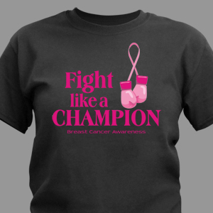 Fight Like a Champion Breast Cancer Awareness T-Shirt