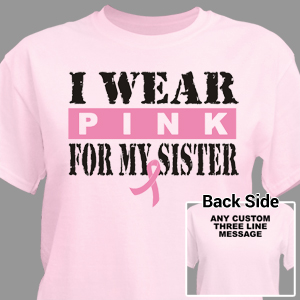 I Wear Pink Breast Cancer T-Shirt