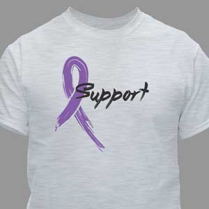 Purple Awareness Ribbon T-Shirt