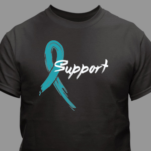 Teal Awareness Ribbon T-Shirt
