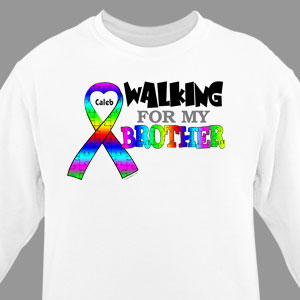 Personalized Walking For Autism Sweatshirt