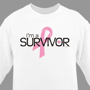 Cancer Survivor Ribbon Sweatshirt