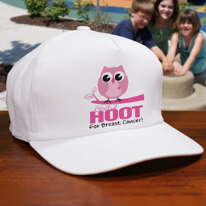 Give a Hoot Breast Cancer Awareness Hat