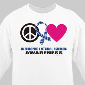 Peace Hope Love ALS Awareness Long Sleeve Shirt