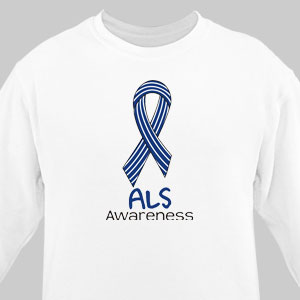 ALS Awareness Ribbon Long Sleeve Shirt
