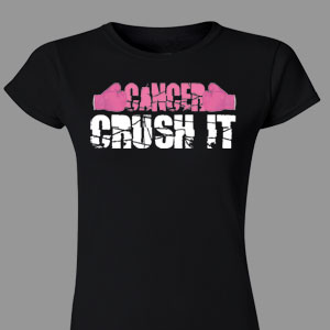 Cancer Awareness Ladies Fitted T-Shirt