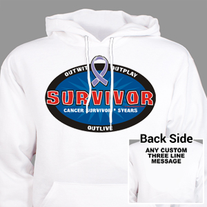 Cancer Survivor Hooded Sweatshirt