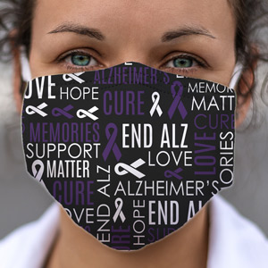 Alzheimer's Awareness Face Mask