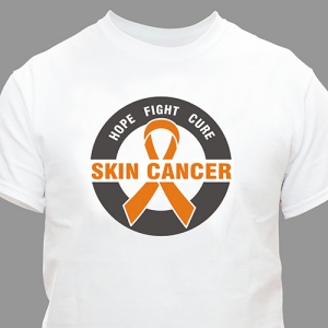 Hope Fight Cure Skin Cancer Awareness T-Shirt