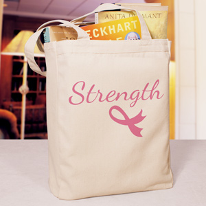 Strength Ribbon Tote Bag