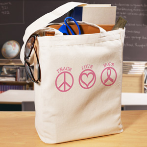 Peace Love Hope Tote Bag