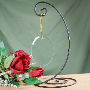 Black Spiral Ornament Stand