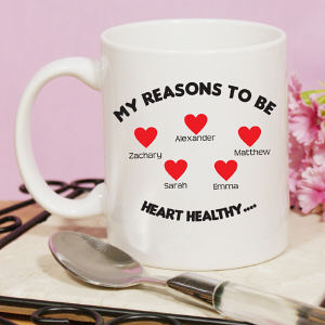 Reasons to be Heart Healthy Ceramic Mug