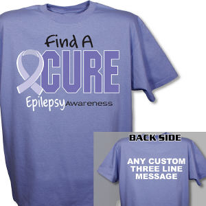 Personalized Find A Cure Epilepsy Awareness T-Shirt