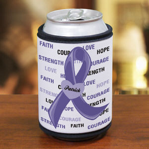 Hope and Love Epilepsy Awareness Can Wrap Koozie
