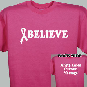 Believe Breast Cancer Awareness Walk T-Shirt